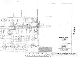 Plat Map of Northern Pacific Facilities at Pablo, Montana, 1918