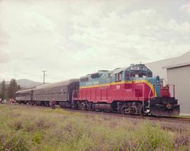 Mount Hood Railroad Diesel Locomotive Number 88 at O'Dell, Oregon in June, 1990.