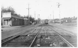 Seattle & Rainier Valley Railway car in Seattle, Washington, 1935