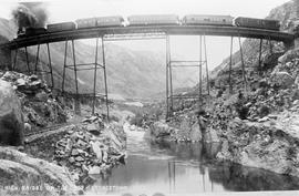 Georgetown Loop Railroad bridge at Georgetown, Colorado, circa 1985.