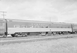 Wall Art in Northern Pacific Railroad Dining Car Number 454 at Seattle, Washington, circa 1955.