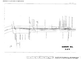 Plat Map of Northern Pacific Facilities at Bangor, Washington, 1953