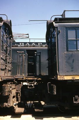 Butte, Anaconda and Pacific Railroad electric locomotive 45 at Butte, Montana in 1964.