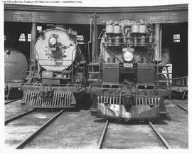 Great Northern Steam Locomotives 2118, 2049 at Interbay, Washington in 1947.