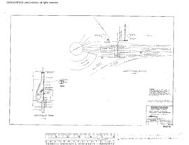 Burlington Northern Engineering Drawing, Unnamed Structure at Pasco, Washington, 1955