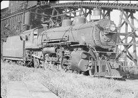 Northern Pacific steam locomotive 1683 at Auburn, Washington, in 1948.