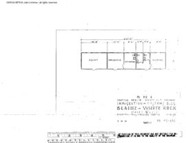 Great Northern Engineering Drawing, Immigration-Customs Building at Blaine-White Rock, Washington...