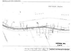 Plat Map of Northern Pacific Facilities at Ketron, Washington, 1914