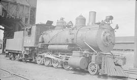 Norther Pacific steam locomotive 54 at St. Paul, Minnesota, in 1934.