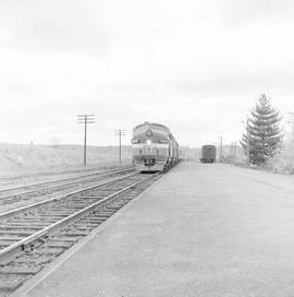 Northern Pacific Vista-Dome North Coast Limited at East Auburn, Washington, circa 1969.