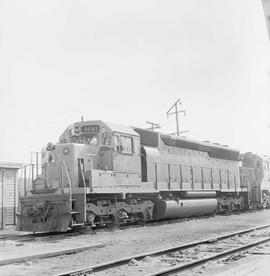 Northern Pacific diesel locomotive number 3601 at Auburn, Washington, in 1967.