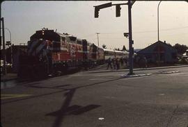 Spirit of Washington Dinner Train at Renton, Washington, circa 1993.