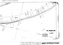 Plat Map of Northern Pacific Facilities at St. Regis, Montana, 1925