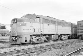 Burlington Northern diesel locomotive 4126 at Tacoma, Washington in 1972.