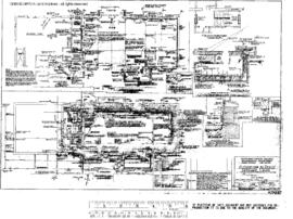 Northern Pacific Engineering Drawing, Depot at Spokane, Washington, 1954