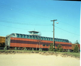 Chicago, Milwaukee, St. Paul & Pacific Railroad Company dome car number 55 at Nampa, idaho in...