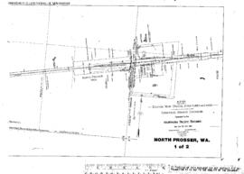 Plat Map of Northern Pacific Facilities at North Prosser, Washington, 1916