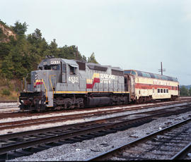 American Rail Tours passenger car 540 at Birmingham, Alabama on July 31, 1987.