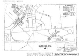 Plat Map of Northern Pacific Facilities at Mc Chord, Washington, 1945