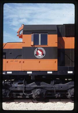 Great Northern Diesel Locomotive 400 at Mc Cook, Illinois, undated