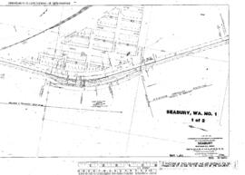 Plat Map of Great Northern Facilities at Seabury, Washington, 1927