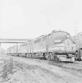 Northern Pacific diesel locomotive number 5403 at Auburn, Washington, in 1967.