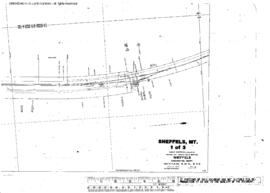 Plat Map of Great Northern Facilities at Sheffels, Montana, 1930