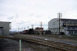 Northern Pacific Terminal diesel locomotive 41 at Portland, Oregon in 1962.