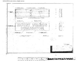 Great Northern Engineering Drawing, Depot at Mount Vernon, Washington, undated