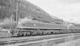 Chicago, Milwaukee, St. Paul & Pacific Railroad Company electric locomotive number E-77 at Al...