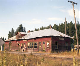 Washington, Idaho & Montana Railway Company depot at Bovill, Idaho in August 1981.