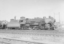 Northern Pacific steam locomotive 1776 at Tacoma, Washington, in 1954.