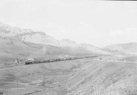 Northern Pacific steam locomotive 2681 at Muir, Montana, in 1953.