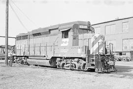 Burlington Northern diesel locomotive 2226 at Auburn, Washington in 1975.