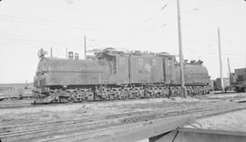 Chicago, Milwaukee, St. Paul & Pacific Railroad Company electric locomotive number E-5 at Tac...