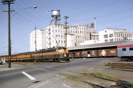 Great Northern Railway Company diesel locomotive 366A at Portland, Oregon in 1963.