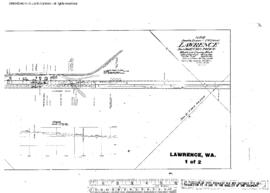 Plat Map of Northern Pacific Facilities at Lawrence, Washington, 1912