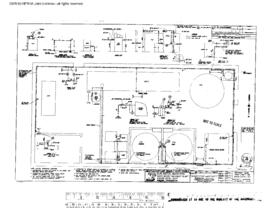 Burlington Northern Engineering Drawing, Wastewater Treatment Facility at Auburn, Washington, 1978