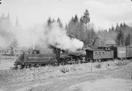 Cowlitz, Chehalis & Cascade Railway Steam Locomotive Number 1110 at Mayfield, Washington in 1...