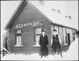 Northern Pacific telegraph operator at Stampede, Washington, circa 1911.