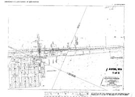 Plat Map of Great Northern Facilities at Avon, Washington, 1914