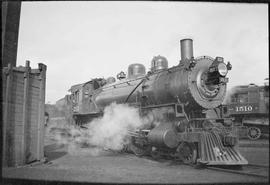 Northern Pacific steam locomotive 2111 at Tacoma, Washington, in 1935.