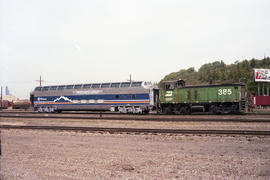 A Holland America Westours passenger car at West Seattle, Washington in 1986.