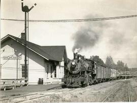 Great Northern Railway steam locomotive 3307 at Snohomish, Washington, undated.