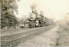 Great Northern Railway steam locomotive 2503 at Black River, Washington in 1934.