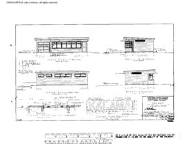Northern Pacific Engineering Drawing, Depot at Kalama, Washington, 1960
