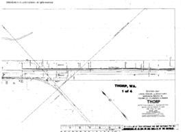 Plat Map of Northern Pacific Facilities at Thorp, Washington, 1931