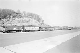 Burlington Northern executive passenger train at South Seattle, Washington in 1971.