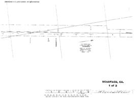 Plat Map of Great Northern Facilities at Scarface, California, 1931