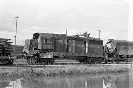 Western Pacific diesel locomotive 3007 at Auburn, Washington in 1978.